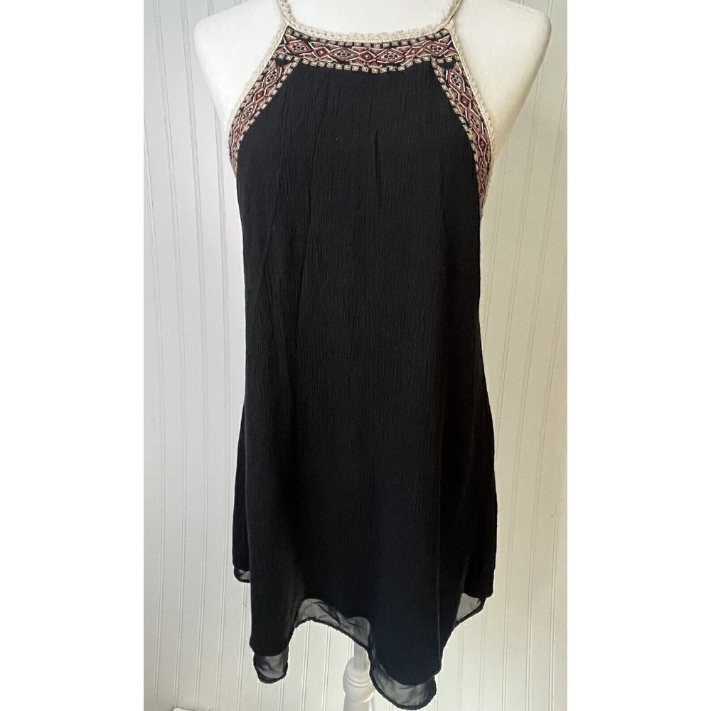 House of Harlow 1960 June‎ Revolve Black Embroidery Keyhole Back Mini Dre…